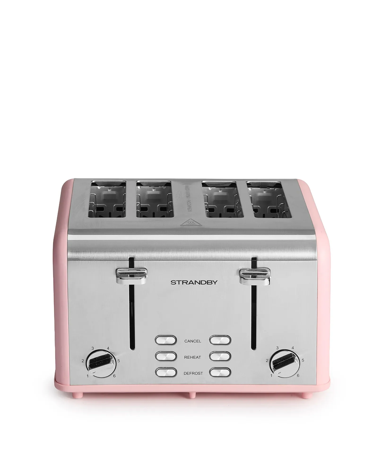 Exklusiv 4 delars brödrost från Strandby - Retro pink - Image 2