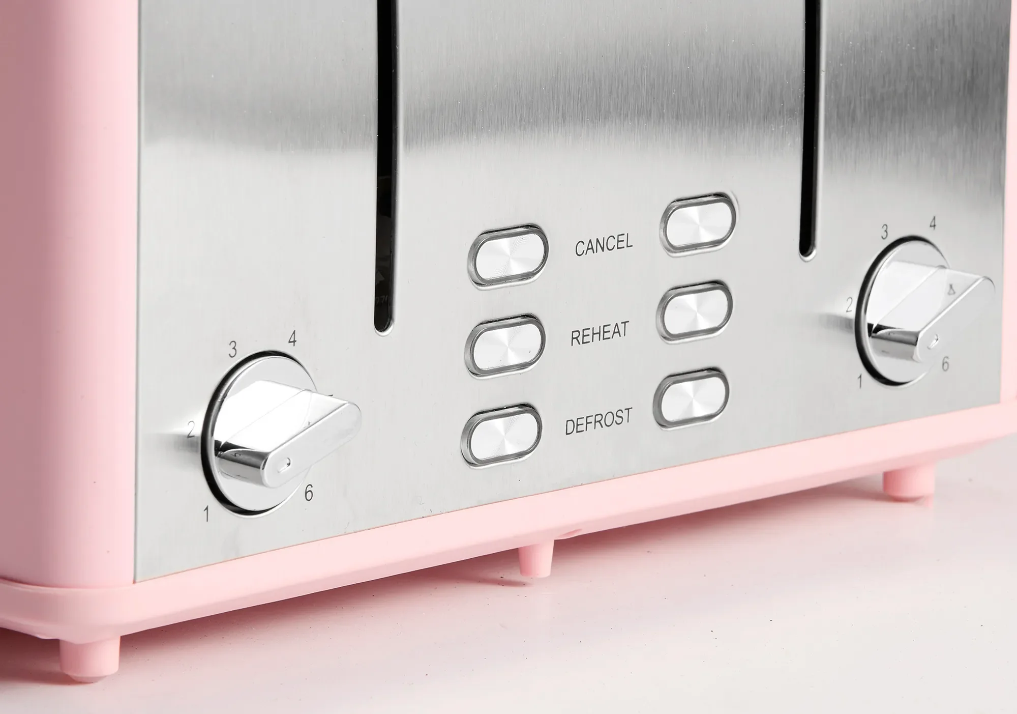 Exklusiv 4 delars brödrost från Strandby - Retro pink - Image 3