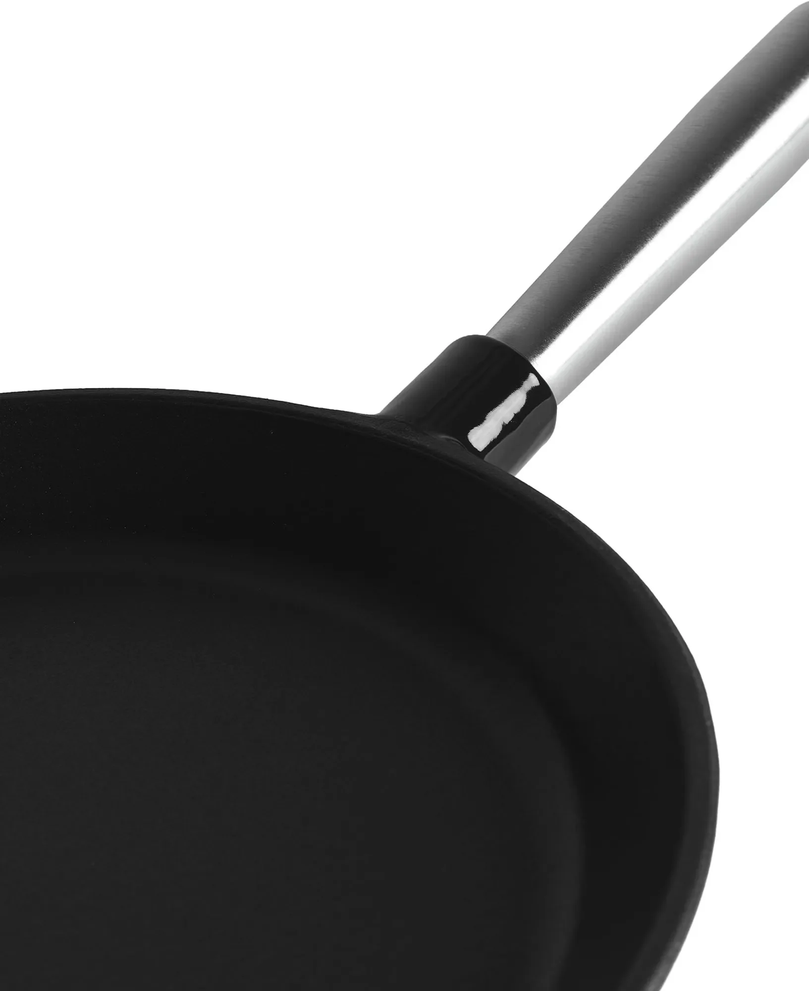 Jernverkets stekpanna i gjutjärn med avtagbart handtag 28 cm - Svart - Image 3