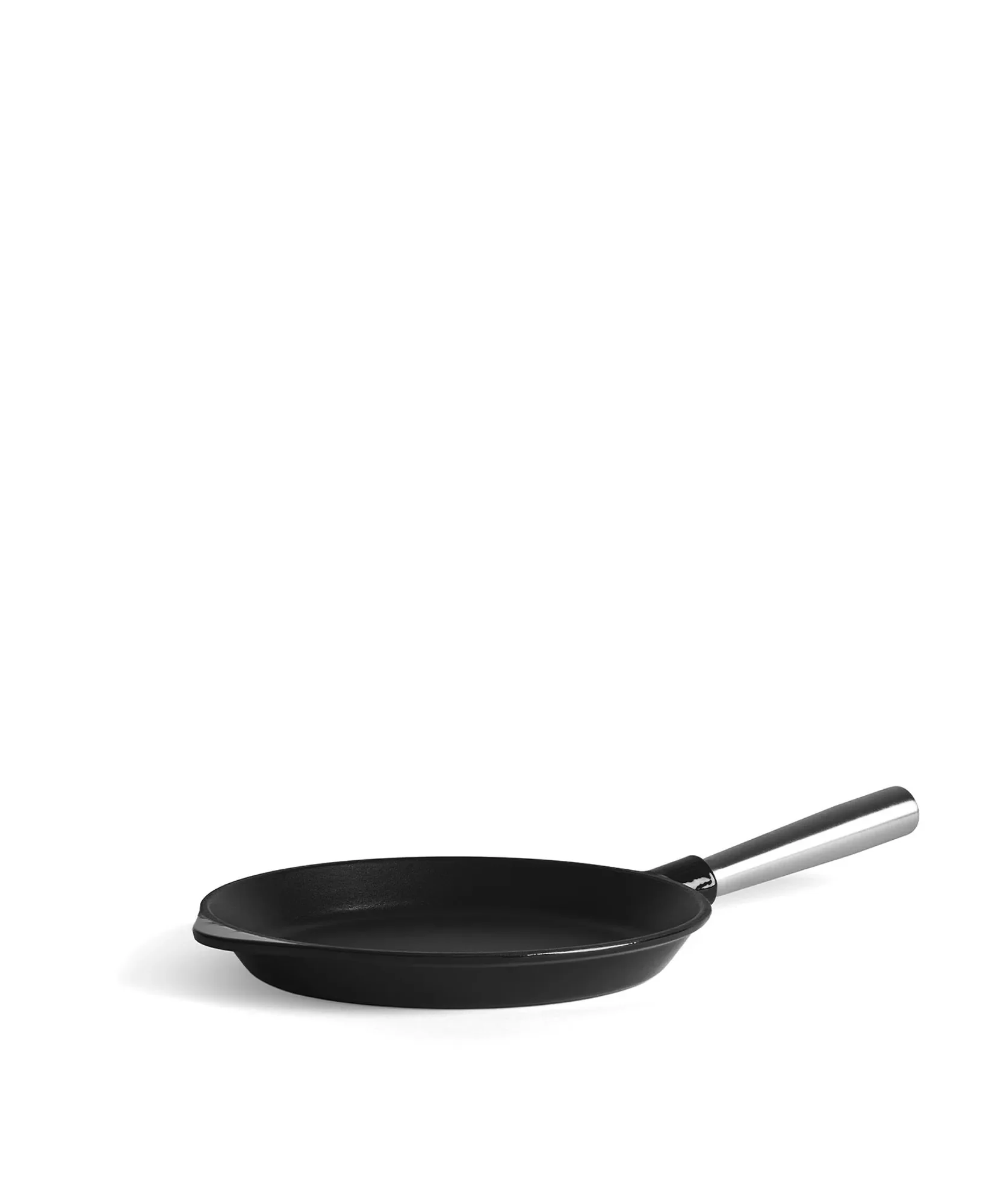 Jernverkets stekpanna i gjutjärn med avtagbart handtag 28 cm - Svart - Image 4