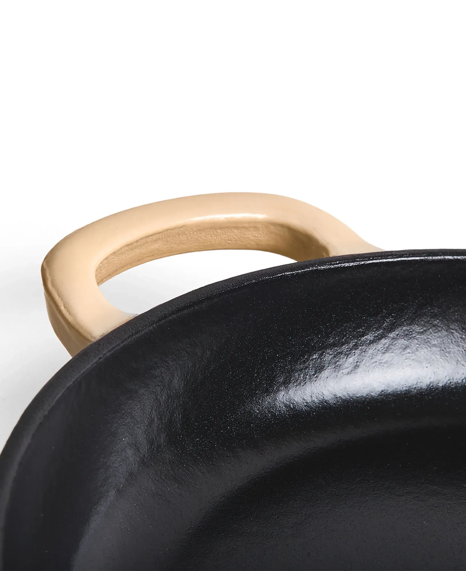 Jernverkets gjutjärnstekpanna med trähandtag 28 cm - Creme Vit - Image 6