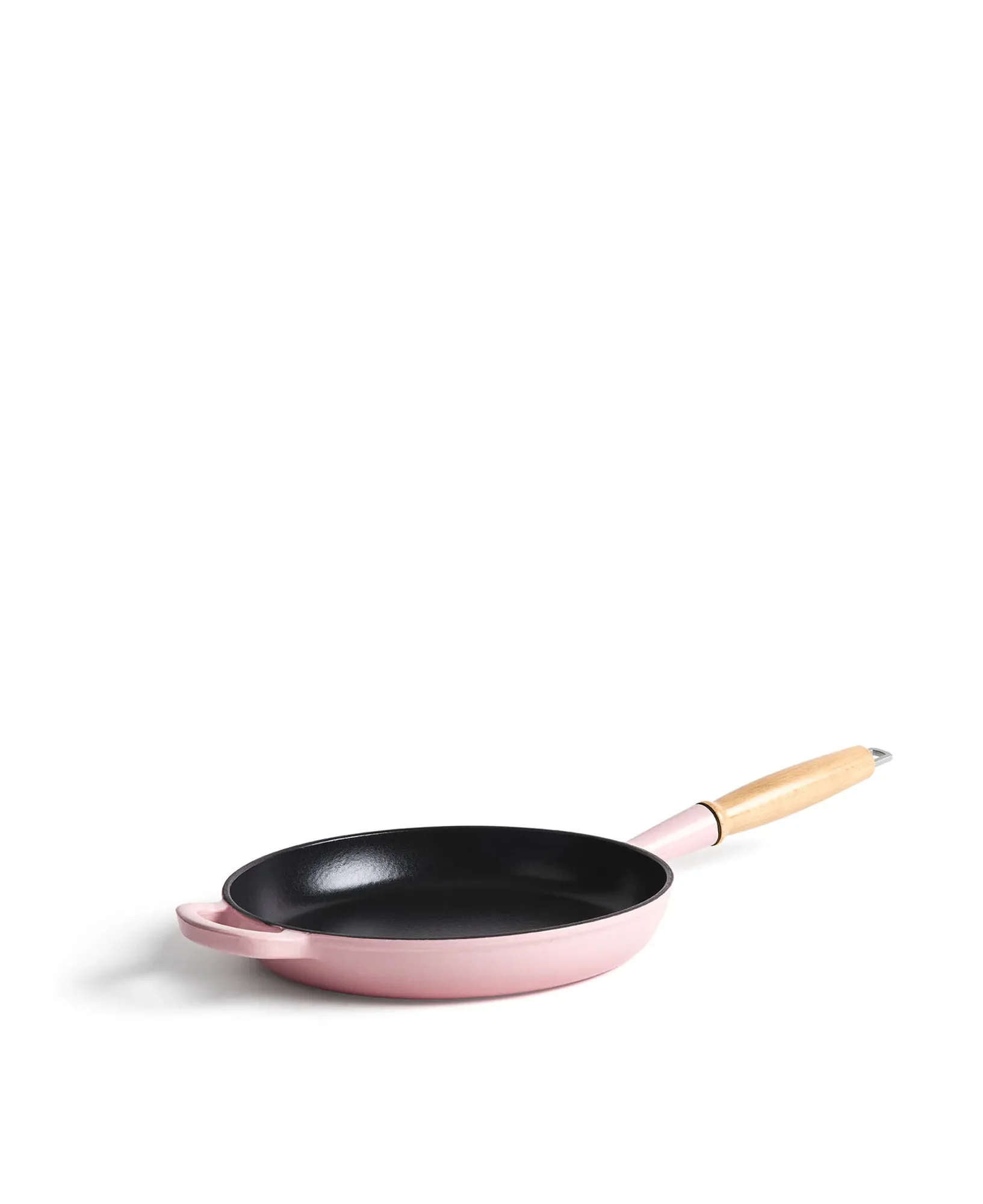 Jernverkets gjutjärnstekpanna med trähandtag 28 cm - Retro Pink - Image 2