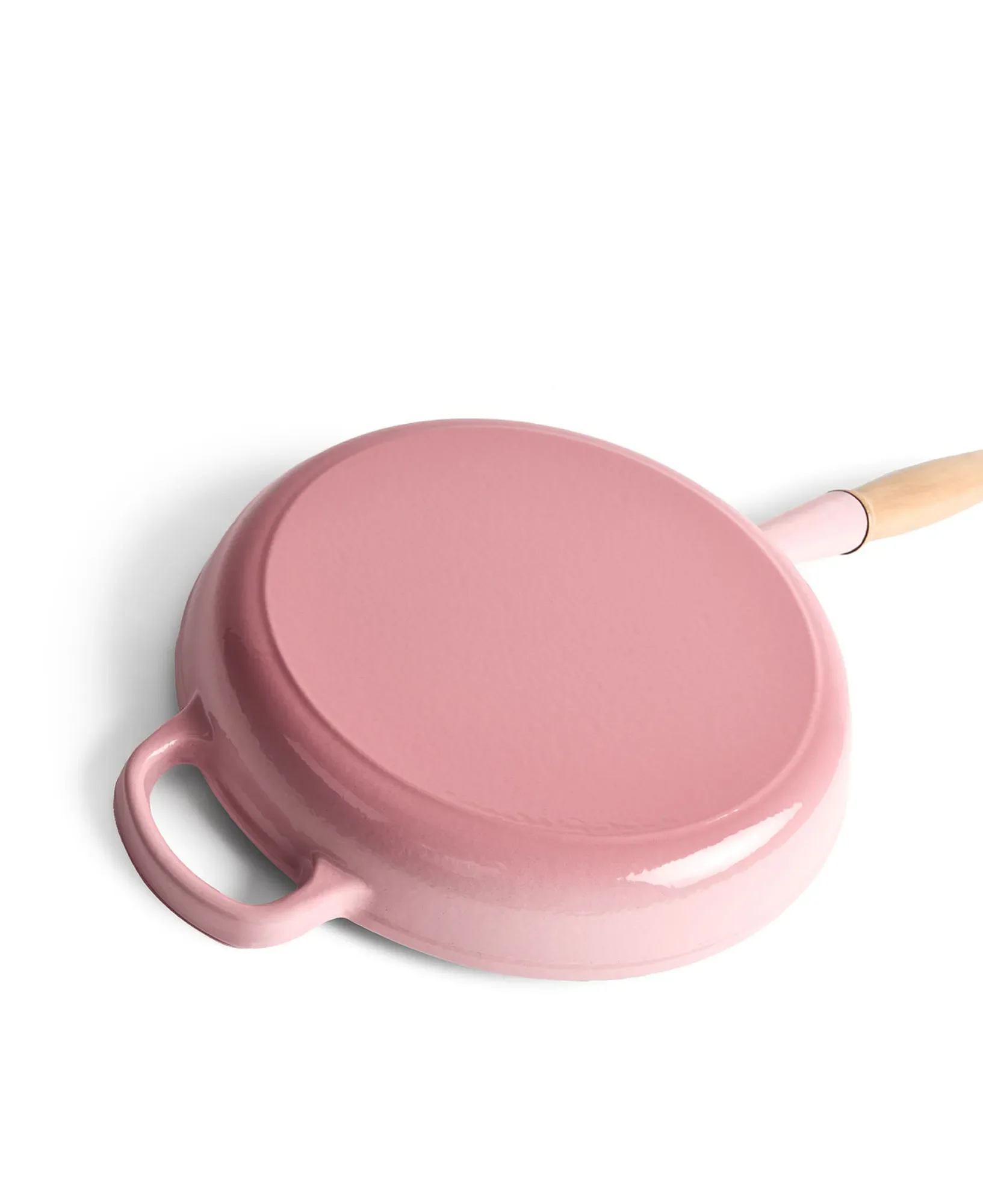 Jernverkets gjutjärnstekpanna med trähandtag 28 cm - Retro Pink - Image 5
