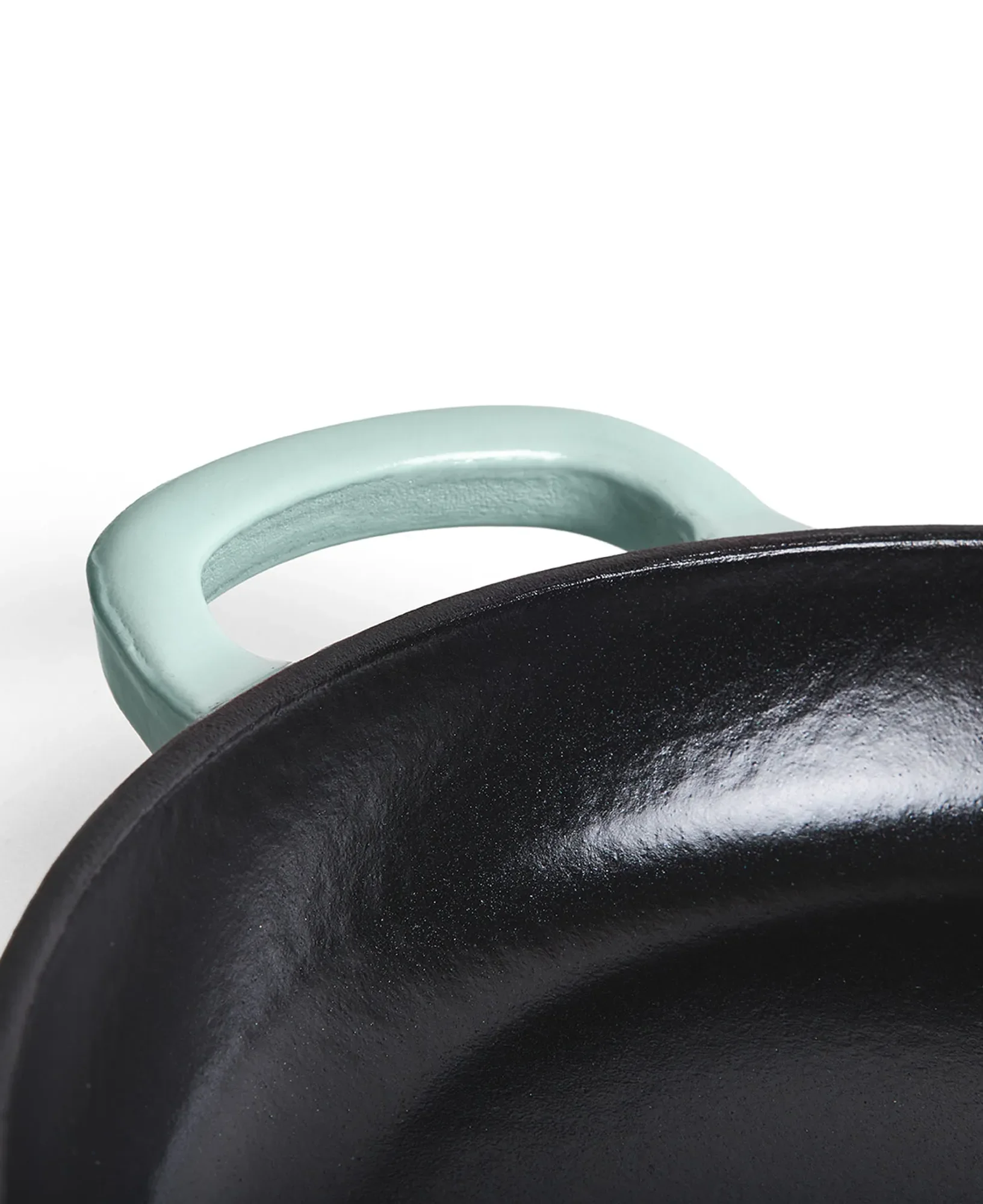 Jernverkets gjutjärnstekpanna med trähandtag 28 cm - Retro grön - Image 6