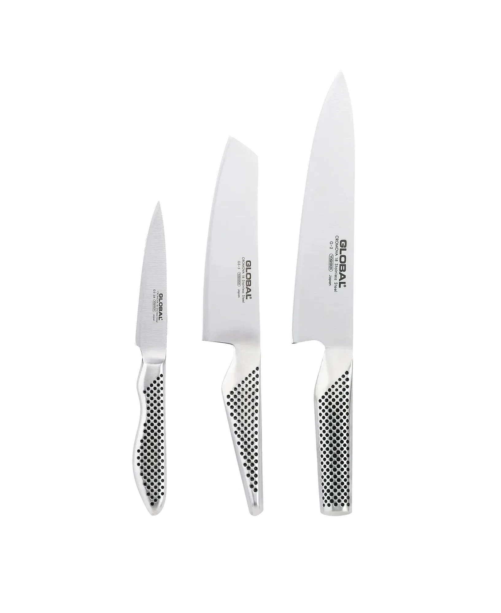 Global G-2538 knivset, 3 knivar