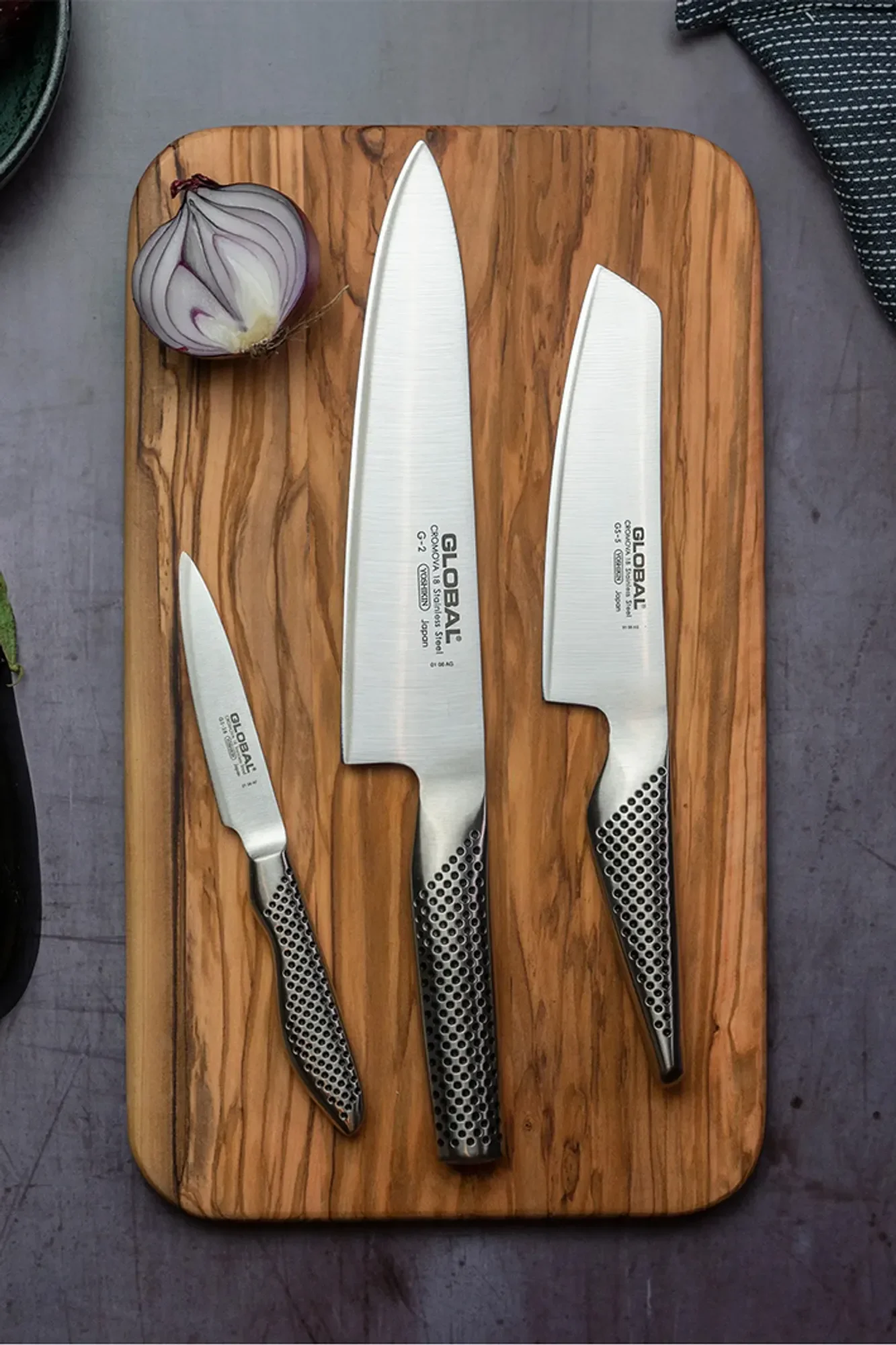Global G-2538 knivset, 3 knivar - Image 2