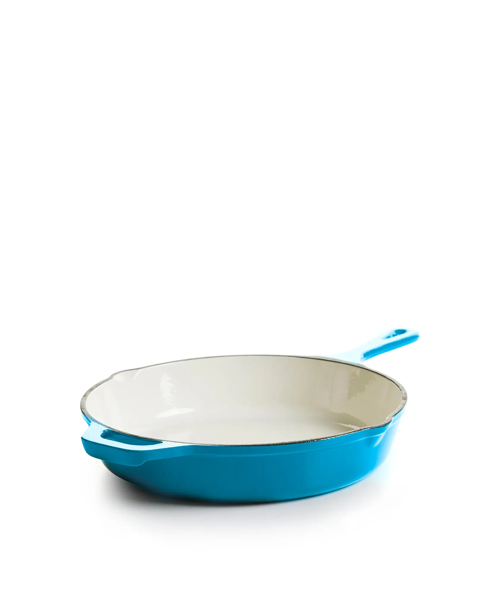 Liten gjutjärnspanna - Turkos 24 cm