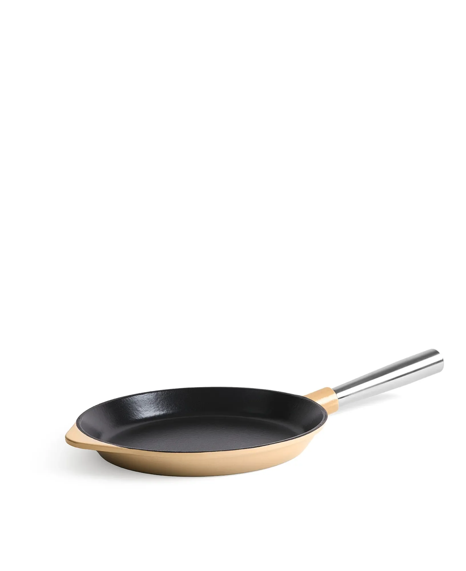 Jernverkets stekpanna i gjutjärn med avtagbart handtag 28 cm - Creme Vit - Image 3