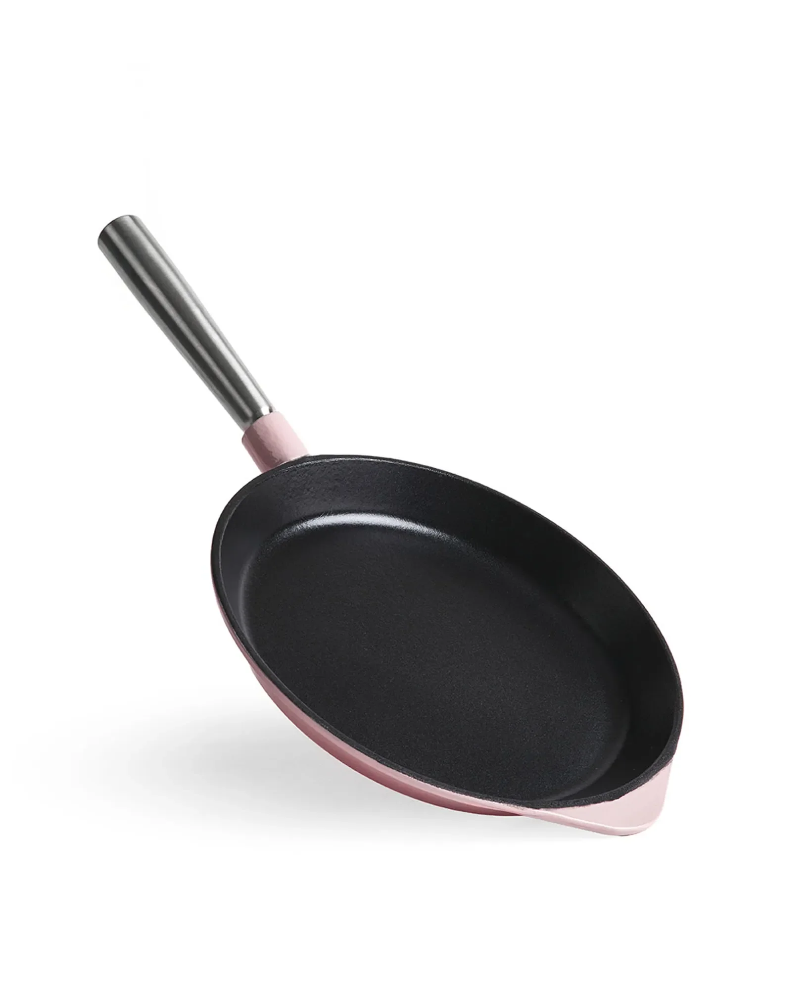 Jernverkets stekpanna i gjutjärn med avtagbart handtag 28 cm - Retro Pink