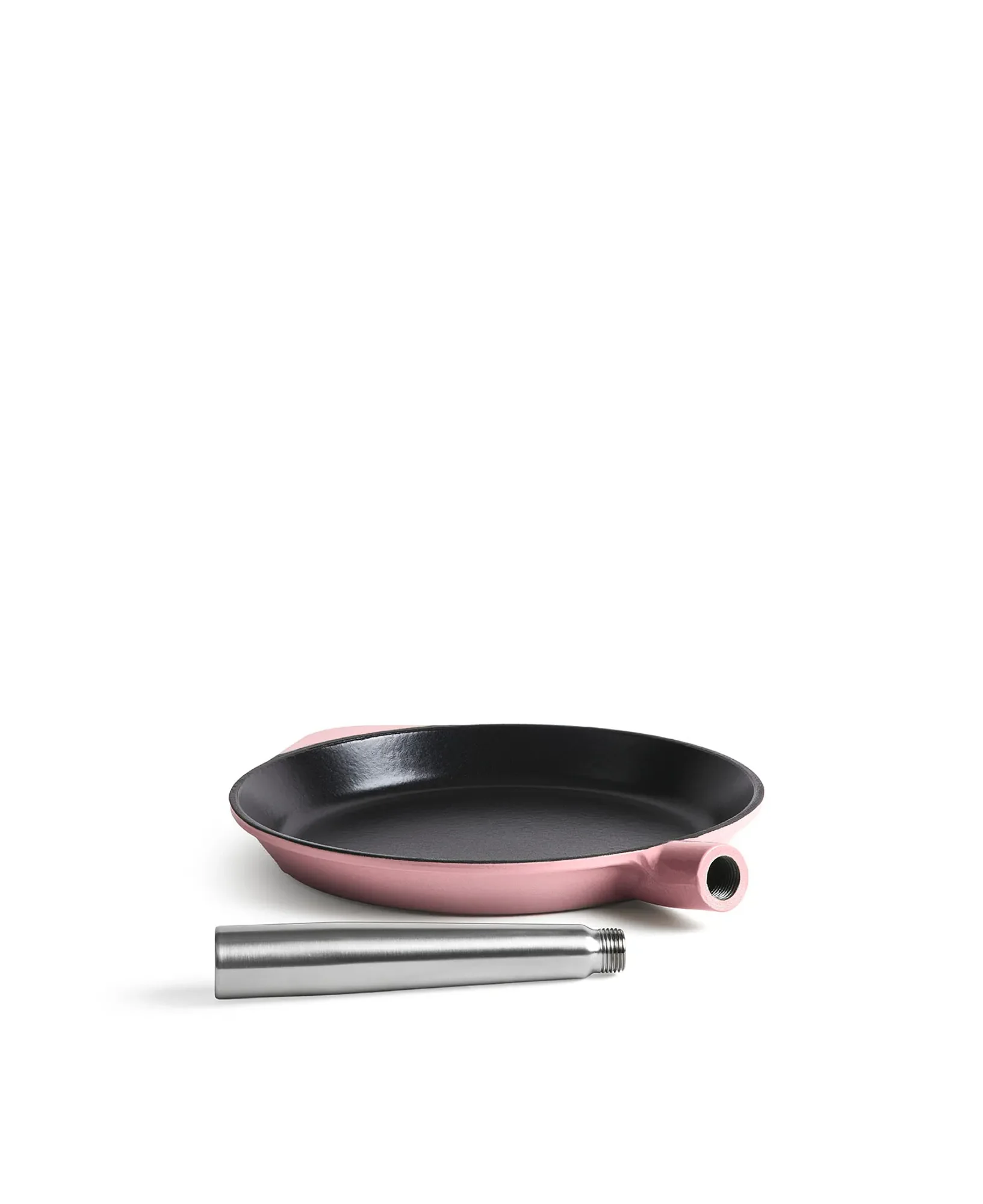 Jernverkets stekpanna i gjutjärn med avtagbart handtag 28 cm - Retro Pink - Image 2