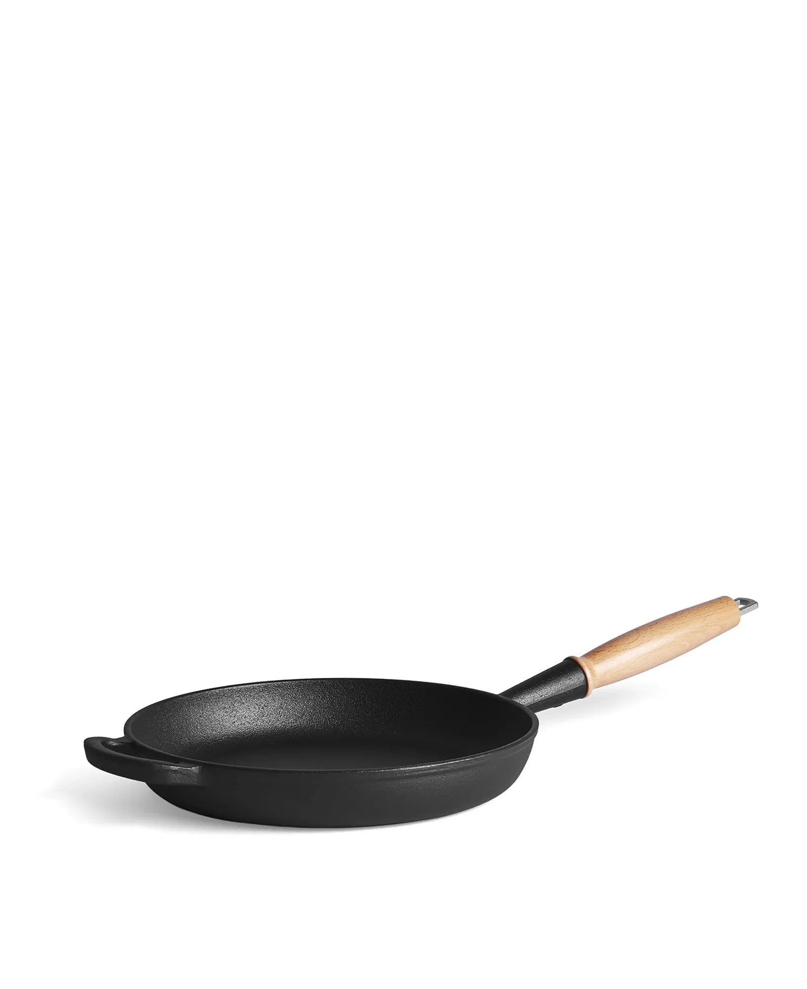 Jernverkets gjutjärnspanna med trähandtag - vegetable coating - Image 2