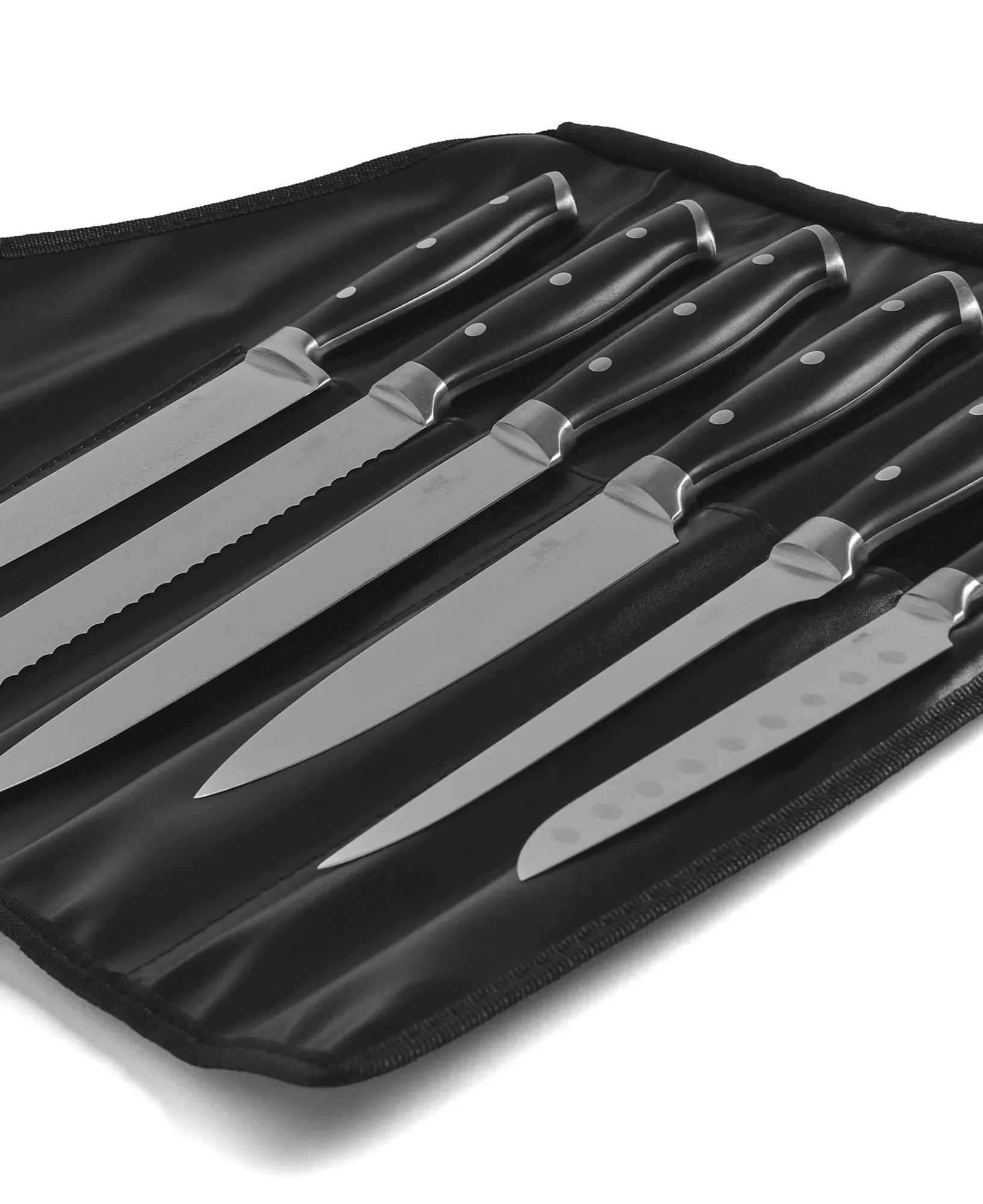 Professionellt Knivset i 6 delar med rullväska från Jernverket - Svart handtag - Image 4