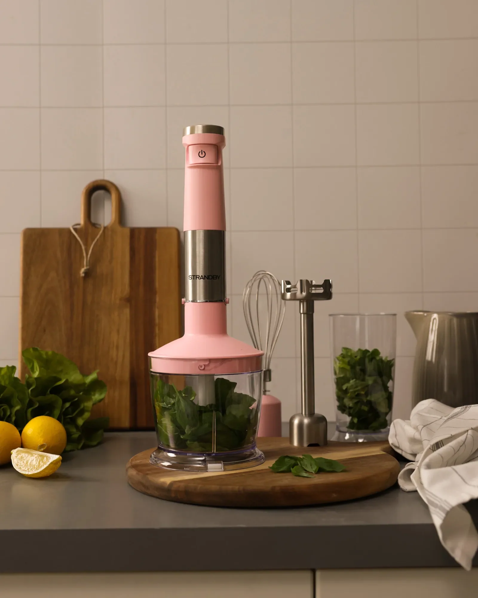 Sladdlös Stavmixer 4 in 1 från Strandby - Pink - Image 4