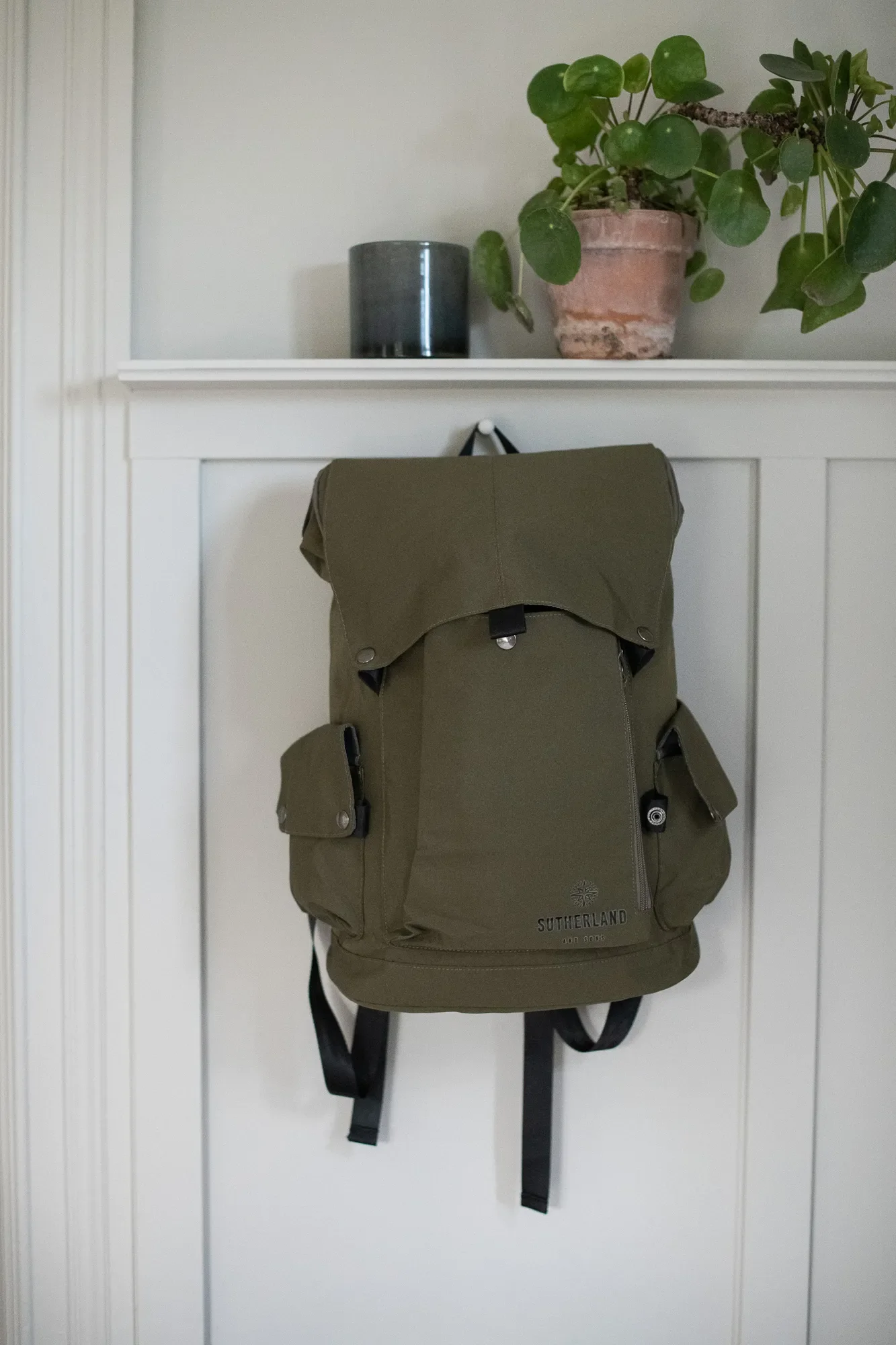 Snygg ryggsäck i canvas från Sutherland & Sons - Green - Image 2