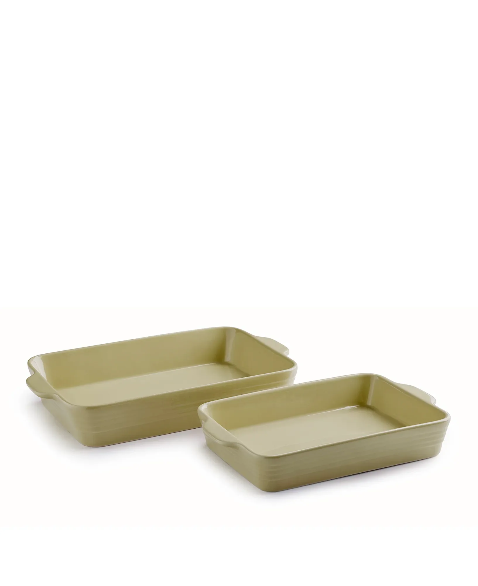 Snyggt set om 2 ugnsformar – Glossy Macchiato