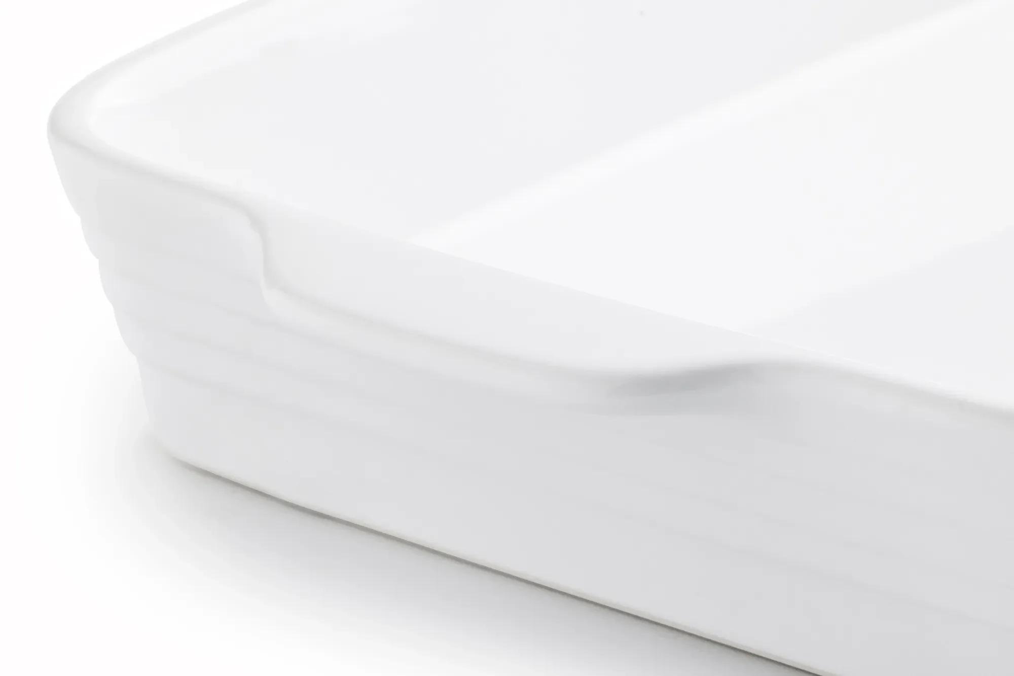 Snyggt set om 2 ugnsformar - Glossy white - Image 3