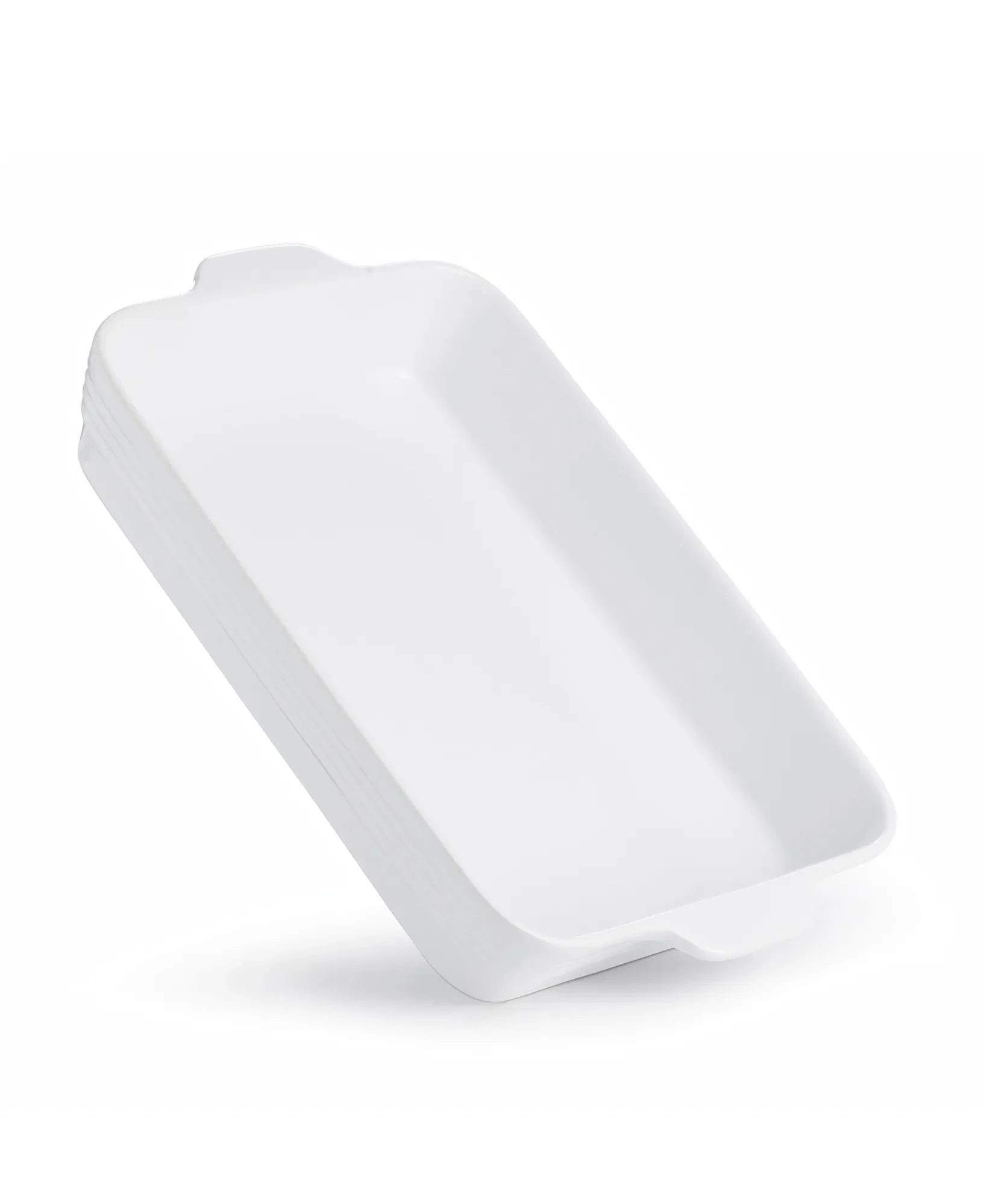 Snyggt set om 2 ugnsformar - Glossy white - Image 4