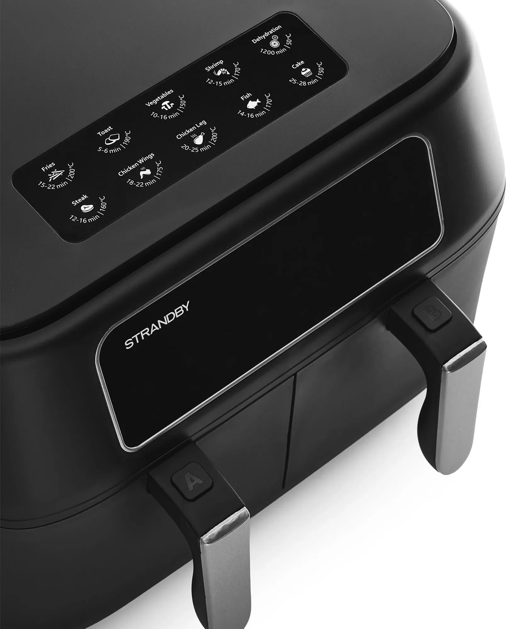 Strandby Dual Airfryer 8L - Black - Image 4