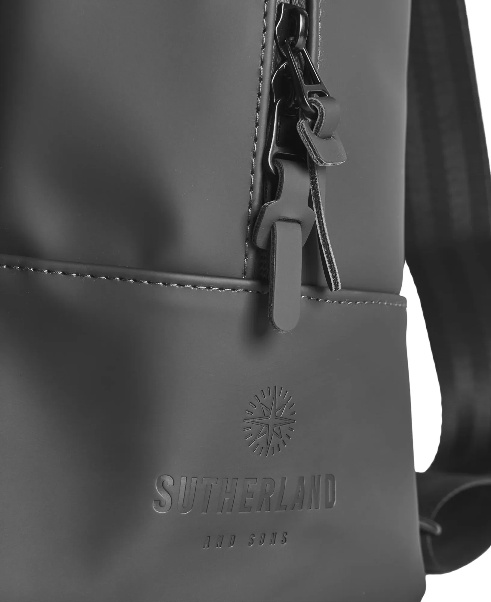 Sutherland & Sons Urban PU Backpack - Black - Image 2