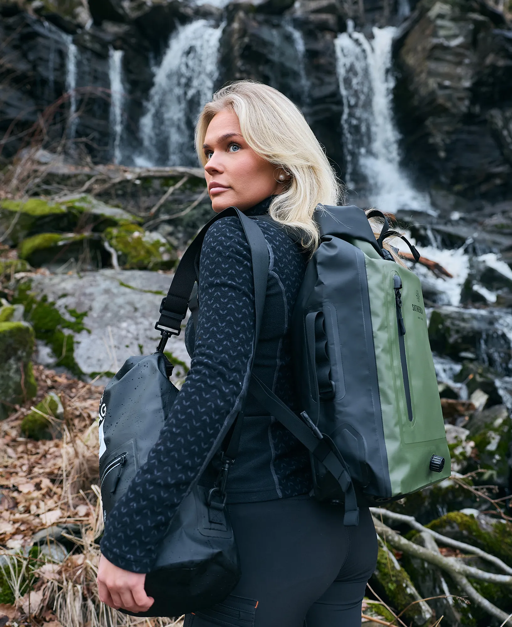 Sutherland & Sons Urban PU Backpack - Green - Image 6
