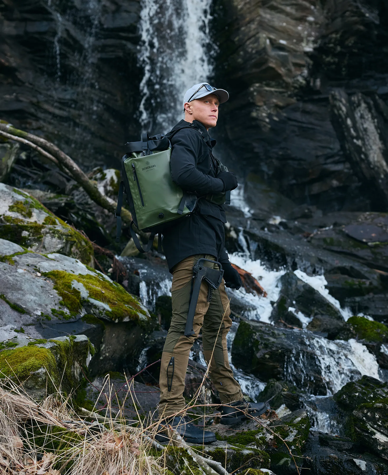 Sutherland & Sons Urban PU Backpack - Green - Image 9