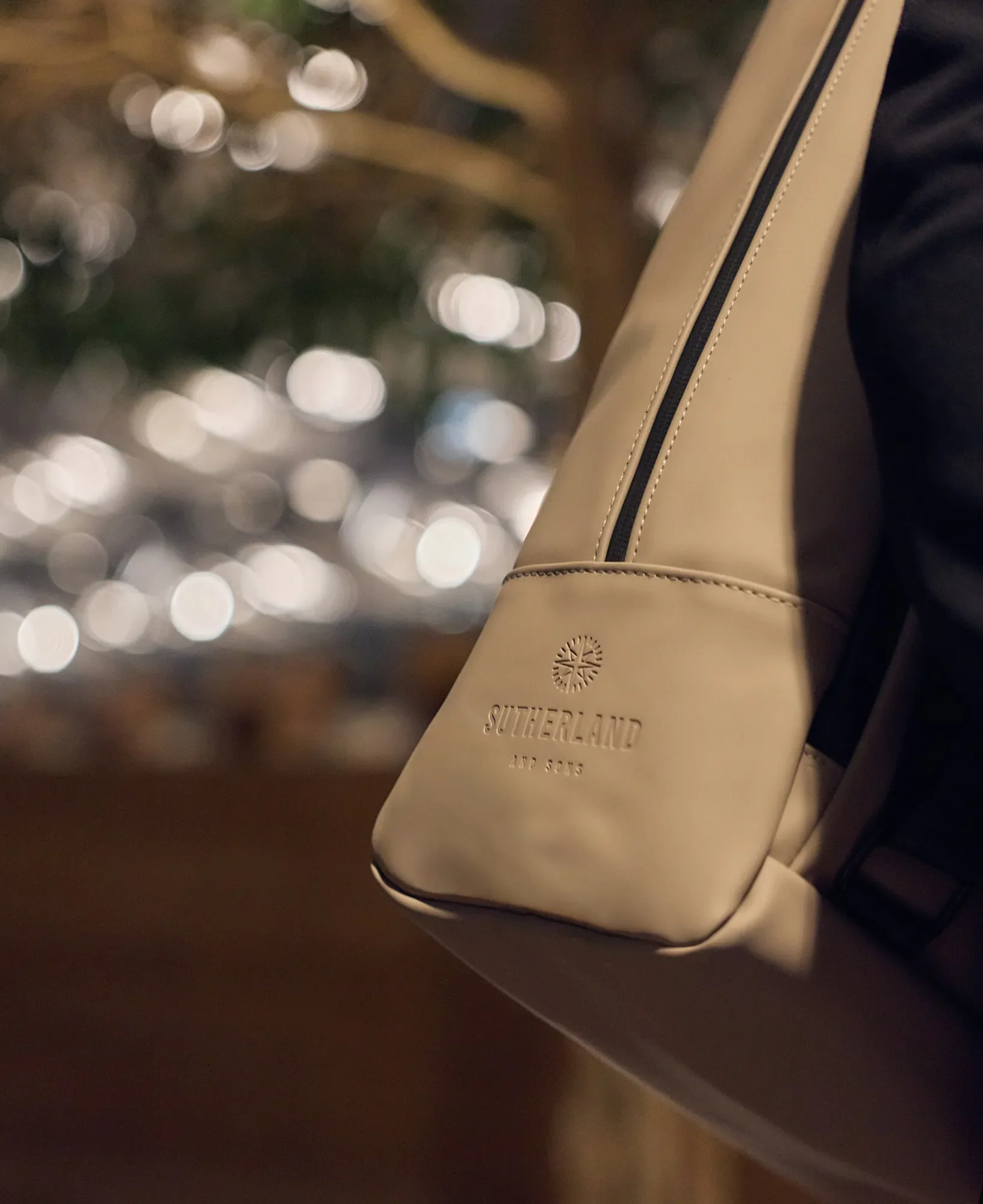 Sutherland & Sons Urban PU Backpack - Macchiato - Image 7