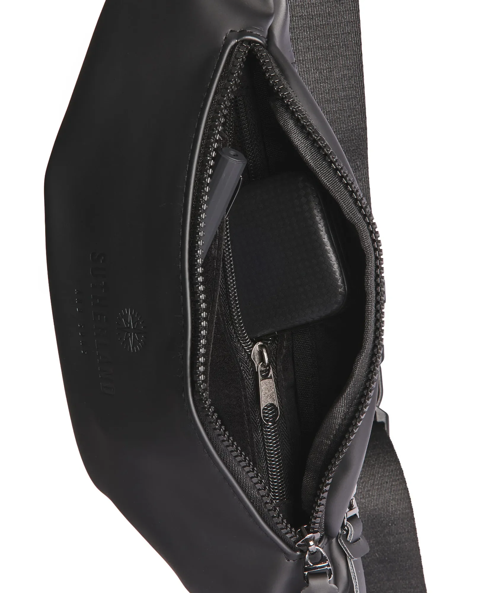 Sutherland & Sons Urban PU Waistpack - Black - Image 4