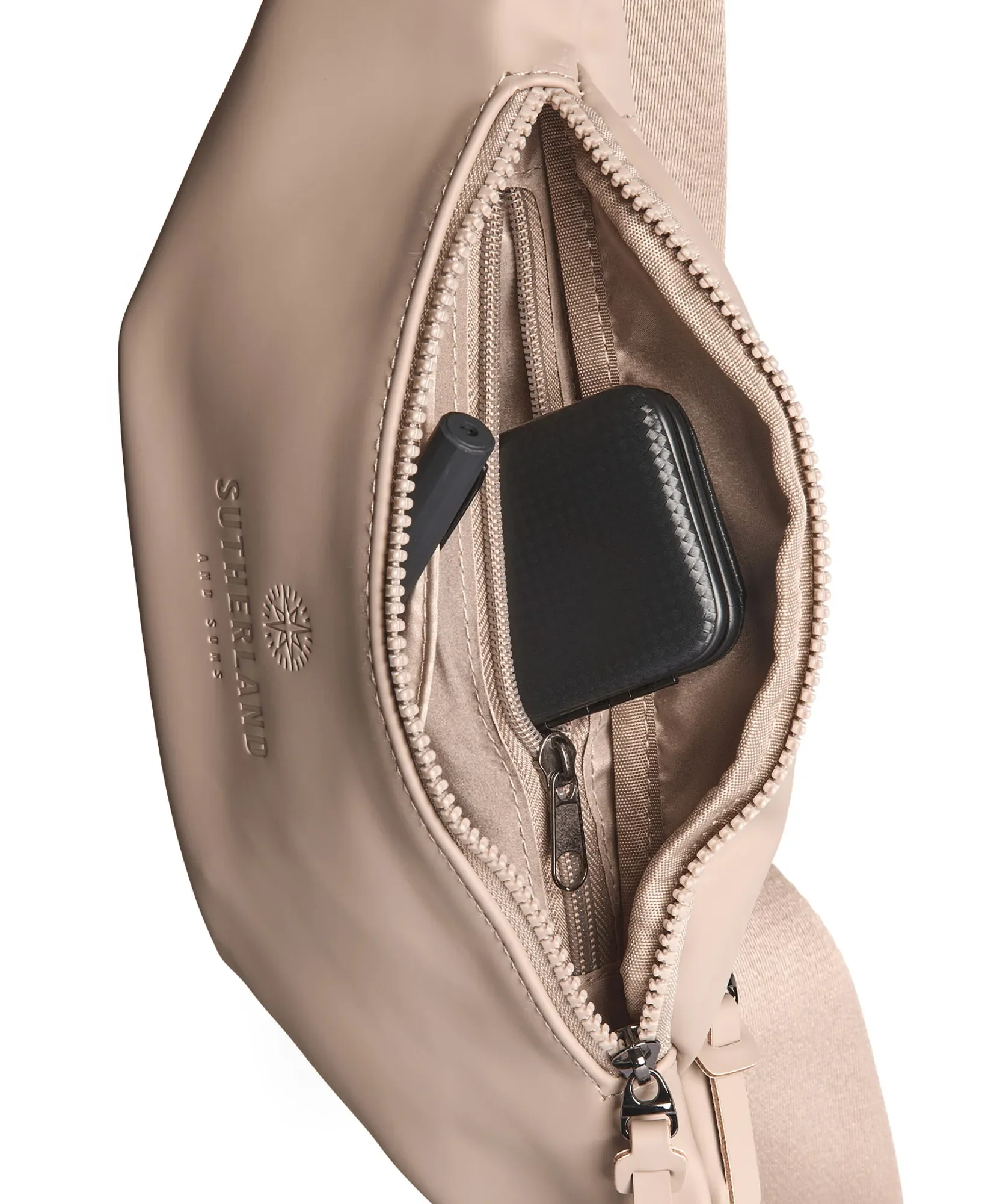Sutherland & Sons Urban PU Waistpack - Macchiato - Image 4